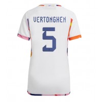 Belgien Jan Vertonghen #5 Auswärtstrikot Frauen WM 2022 Kurzarm